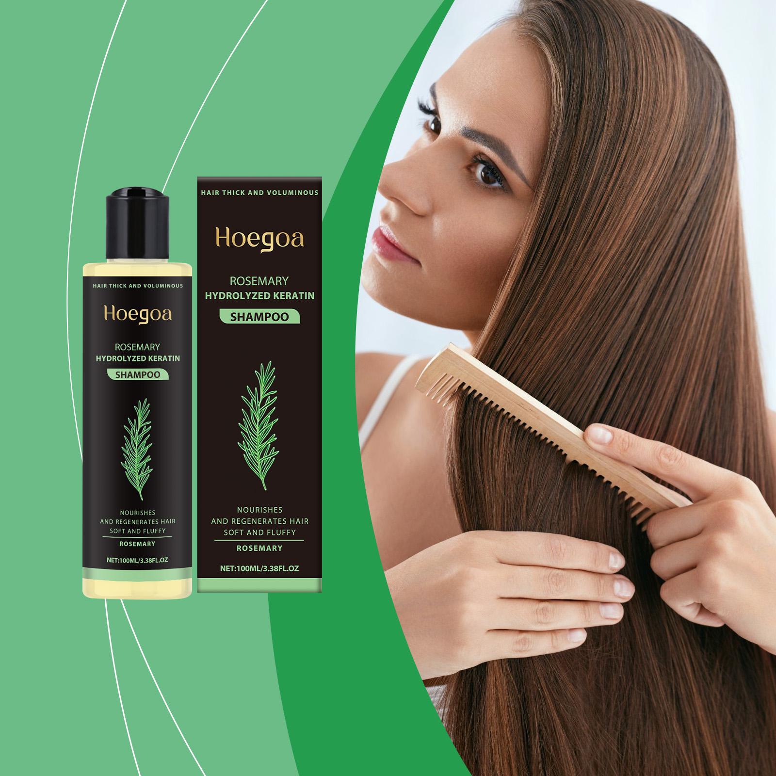 【mothersdaygift】Rosemary Shampoo- BoostHair Growth, Control Oil &Dandruff,Soothe Scalp Iritation & RestoreShine! Outdoorfun Hydrolyzed Keratin Moisturizing Loss Anti-Hair