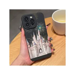 Fireworks Castle Pattern Phone Case, Anti-Drop Cellphone Protective Case, Total Protective Shockproof Mobile Phone Cover For IPhone 16 15 14 13 12