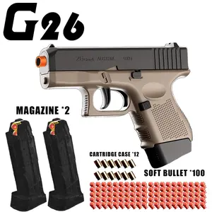 New Toy Guns, Entertainment Toys, Outdoor Toys, Group Activities G26 New Toy Gun Soft Bullet Gun Pistol [Upgraded Version Of The Continuous Hair] Emy Hanging, Continuous Hair For A Single Shell Throwing, Toy Foam Shockwave, Outdoor Sports Shooting Games,'