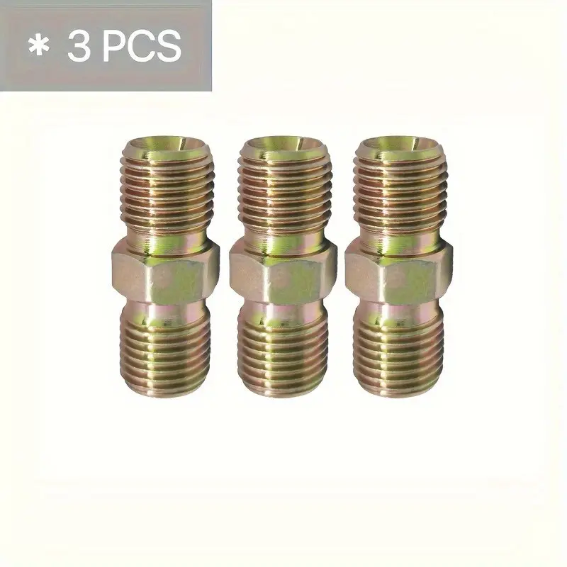 3 pieces1/4-Inch by 1/4-Inch Hose Connector Fitting for Airless Paint Spray Guns Compatibility Set