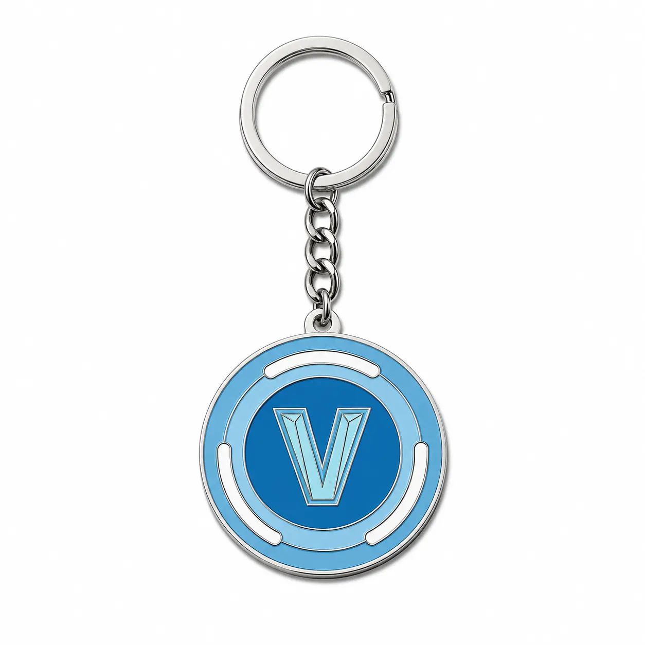 Vbuck Keychain Coin - Gift for gamers - Metal Material Keychain - Hand Made