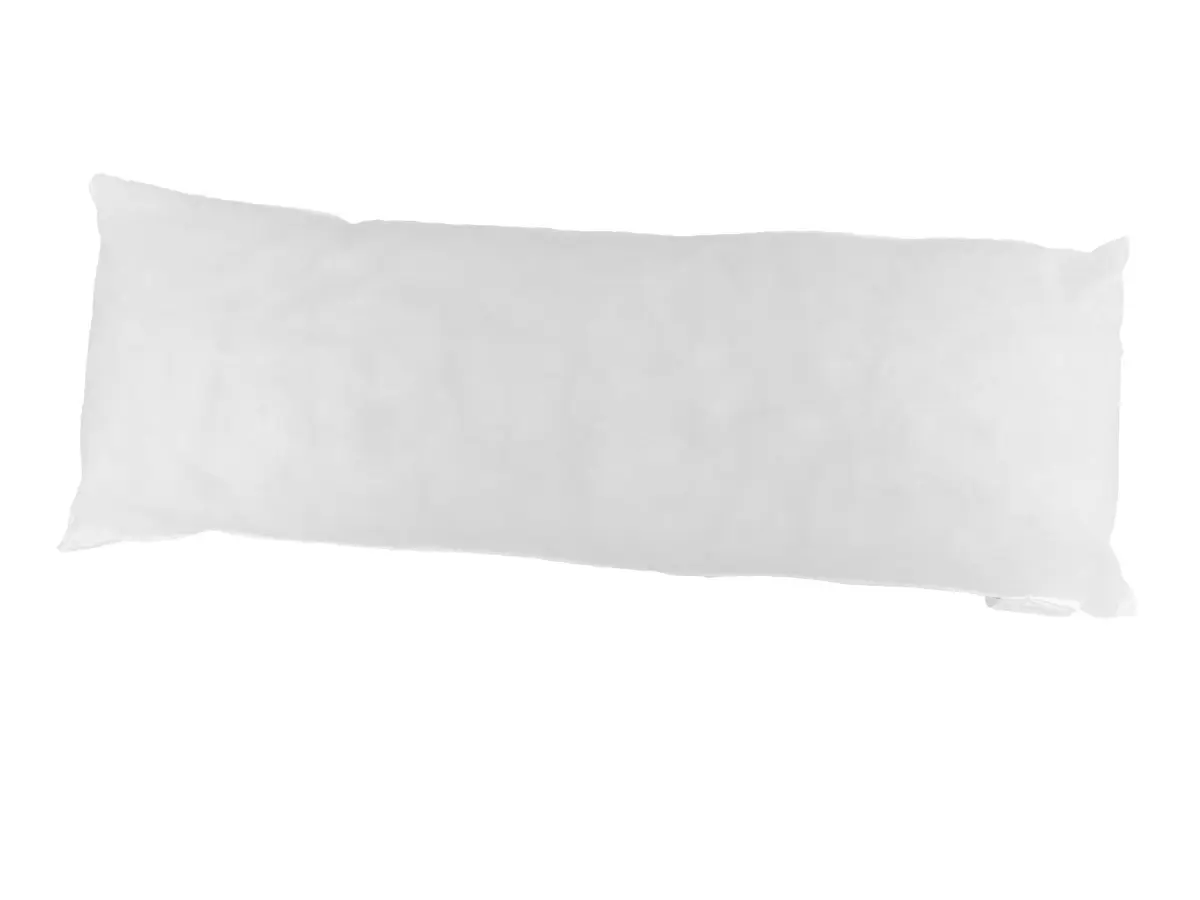 HomeRoots 14x36 in. White Polyester Blown-Seam Pillow Insert - Decorative Accessory, Shape-Retaining, Ideal for Bedroom Bedding & Linens
