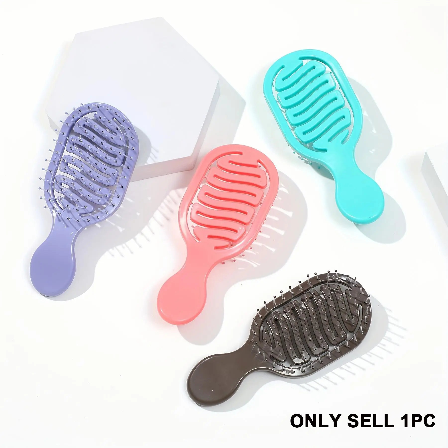 Mini Hair Comb for Women, Portable Travel Comb, Scalp Massage Comb, Hair Care Comb, Hair Styling Combs, Hair Tool, Suitable for Dry Wet Hair, Six Colors Available, Macaron Color, Versatile Use, Portable Design