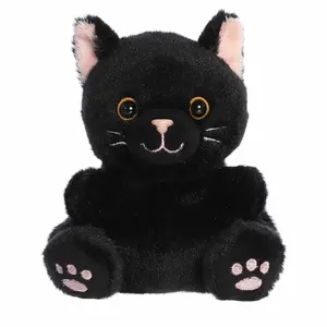 Palm Pals Adorable Twilight Black Cat 5 inch Mini Soft Plush Collectable Stuffed Animal