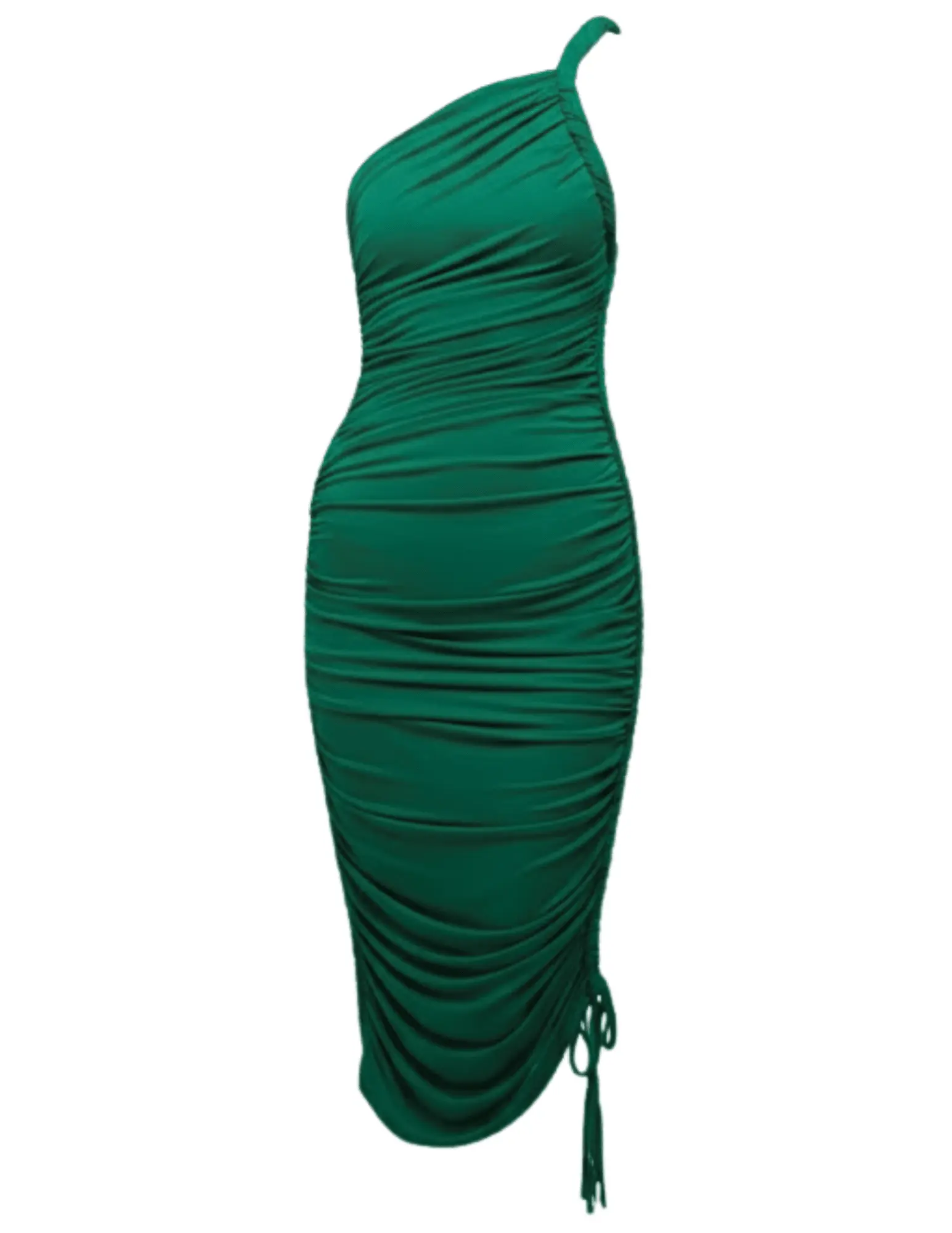 Simkhai Alessia Draped Jersey One Shoulder Midi Dress-SALE