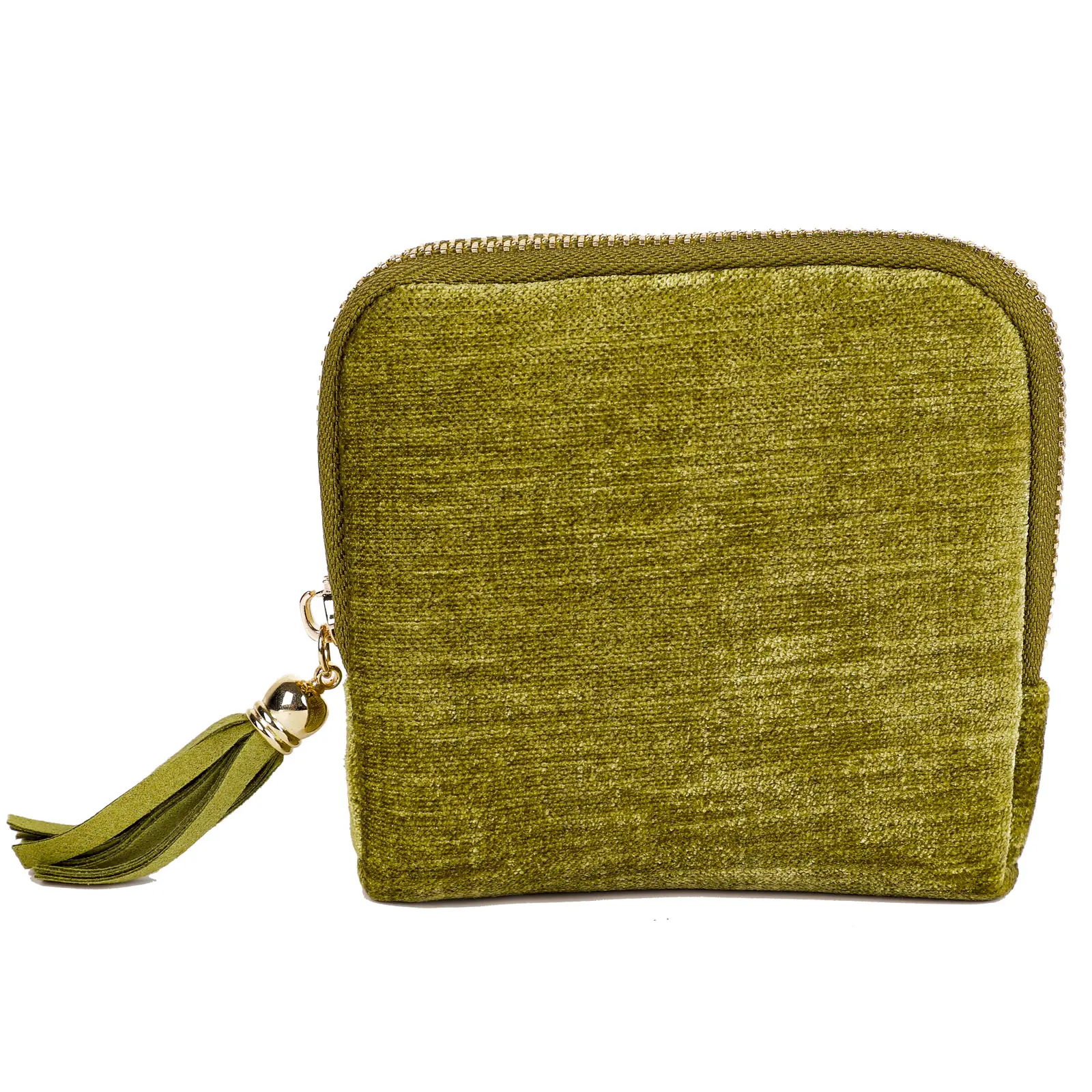 Avocado Green Velvet Storage Bag