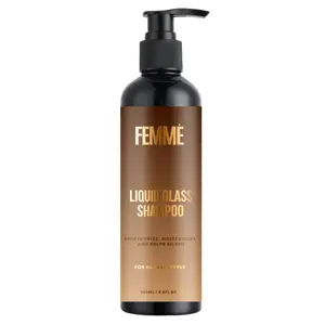 FEMMÉ Liquid Glass Shampoo (Fights Frizz, Moisturizes, and Helps Silken)