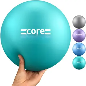 9 Inch Anti Burst Pilates Ball - Mini Exercise Ball for Yoga, Barre, Stretching and  Stability Workout