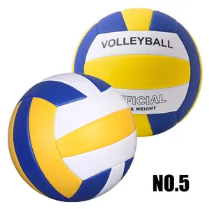 Classic Blue Training Volleyball, Official Size 5 PVC Ball, Comfortable Durable, Ideal for Beginners, Indoor Outdoor Use Volleyball Balls Volleyball Equipment