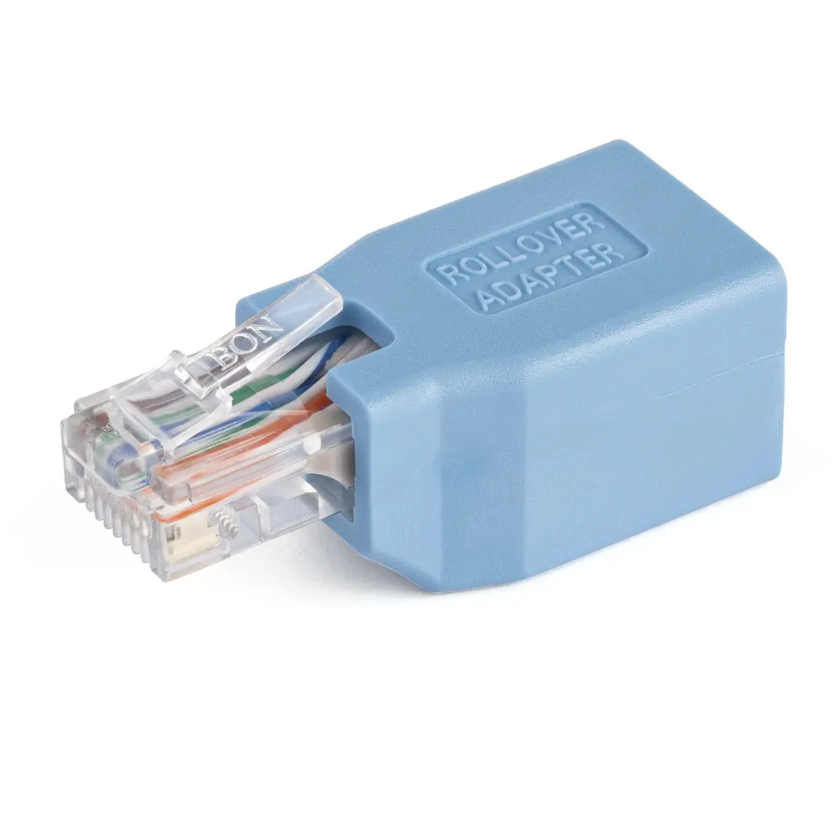 StarTech Cisco Console Rollover Adapter - Console Cable for RJ45 Ethernet Cables, Blue