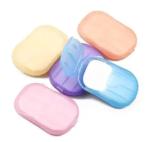 500 Sheets Disposable Soap Paper 5 Boxes Hand Cleaner Fragrance Mini Color Soap Paper for school Indoor, Outdoor, Travel, Camping Hiking, Camping Soaps Sheets