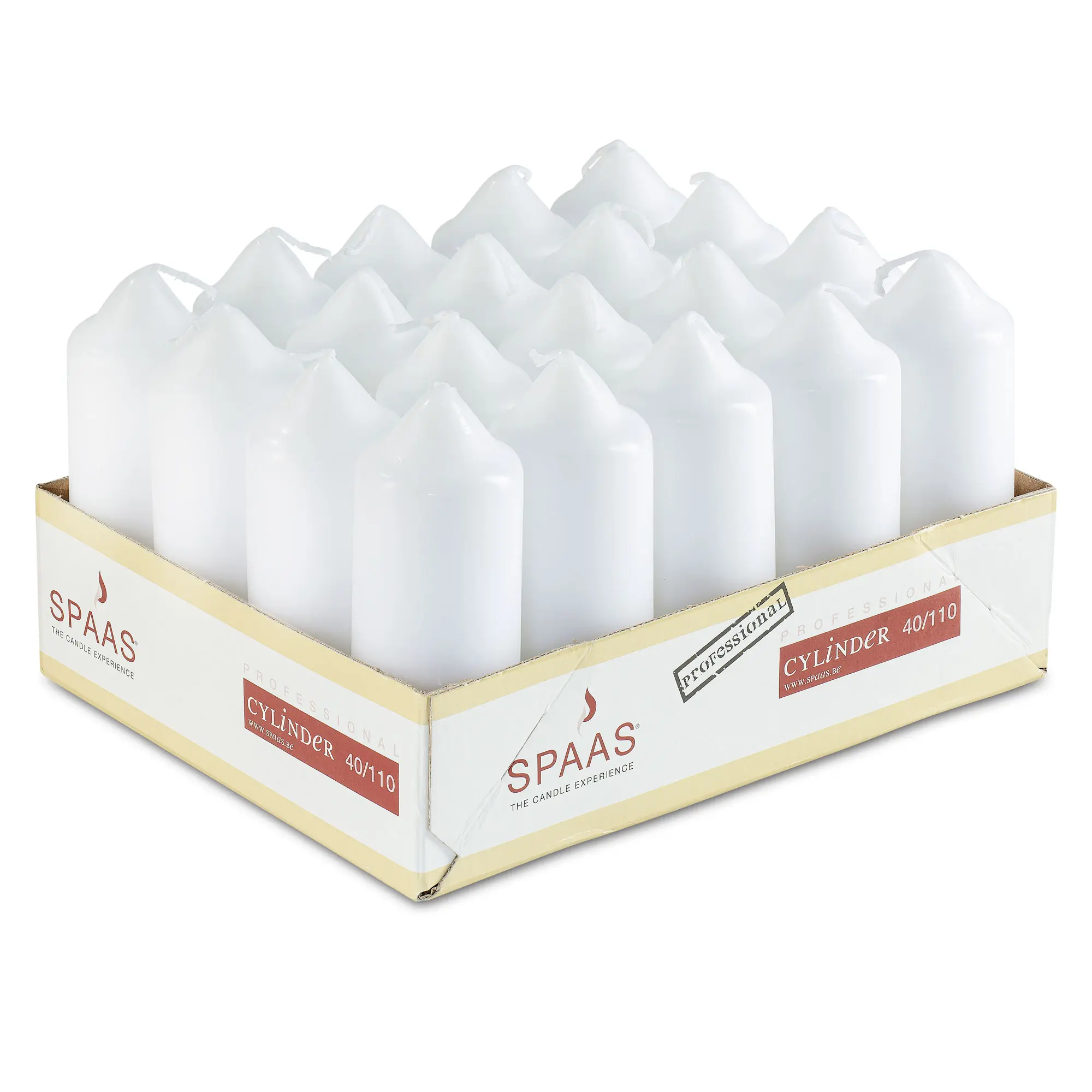 White Pillar Candles - 20 Pack - 1.5x4 Inch Bulk Pillar Candles Set, Unscented Dripless Dinner Candles for Home Decoration, Party, Wedding & Holiday