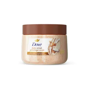 (A)Dove Brown Sugar & Coconut Butter Body Scrub – Exfoliating & Nourishing Scrub for Smooth, Radiant Skin, Deep Moisture Formula, 15 oz
