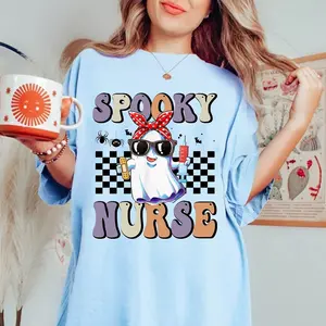 Boo boo Crew Nurse Halloween Ghost Halloween Nurse Shirt, Spooky Nurse T-Shirt, Spooky Season, Fall Nurse Shirt, Gift for Nurse, Funny Nurse