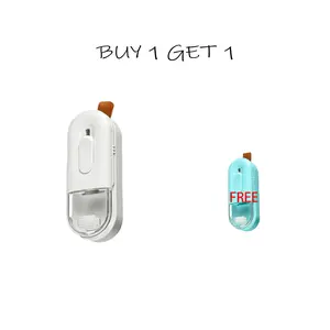 Mini Bag Sealer, 2-in-1 Heat Sealer with Cutter, Portable Chip Bag Sealer(Batteries Not Included), Buy 1 Get 1 Free.