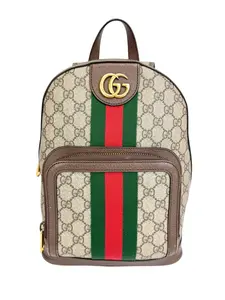 Pre-owned GUCCI Coated Canvas Backpacks New Acero GG Supreme Canvas Small Ophidia Day Backpack