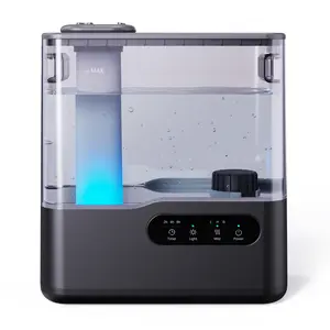 Ultra Quiet 5L Humidifier for Bedroom Large Room 36H Top Fill Cool Mist with Essential Oil Tray 7-Color Mood Light Timer Ultrasonic for Home Baby Nursery Plants