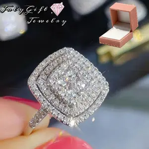 Jewelry Women's Ring Square Engagement Ring