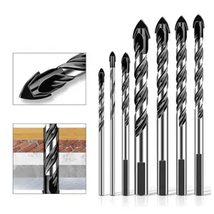 Tungsten steel drill, ceramic tile drill, glass concrete drilling table drill, diamond triangle drill, hand-held electric drill, impact drill, 345681012mm