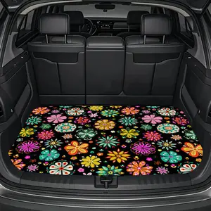 Durable Trunk Liner with Full Flower Print, Suitable for  Interior Use to Enhance Driving Comfort - Ideal Gift for Trucks, Sedans & SUVs, Car Floor Mats, Car Mats Cars, Car Accessories
