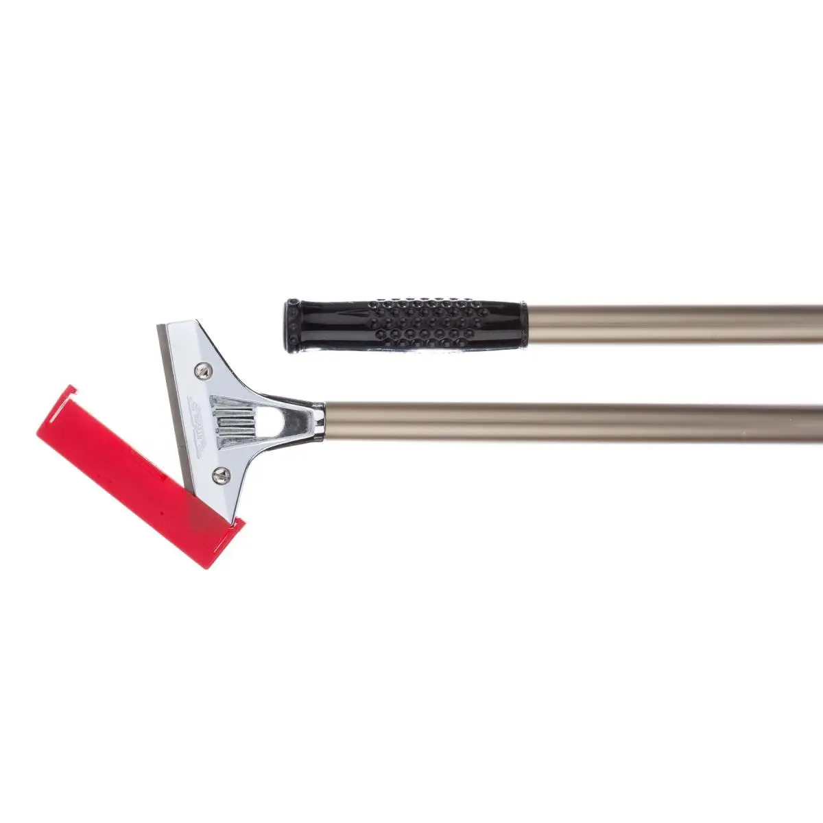 Ettore 2007 Plastic-Steel Floor Scraper with Handle, 4x48 in, Gold