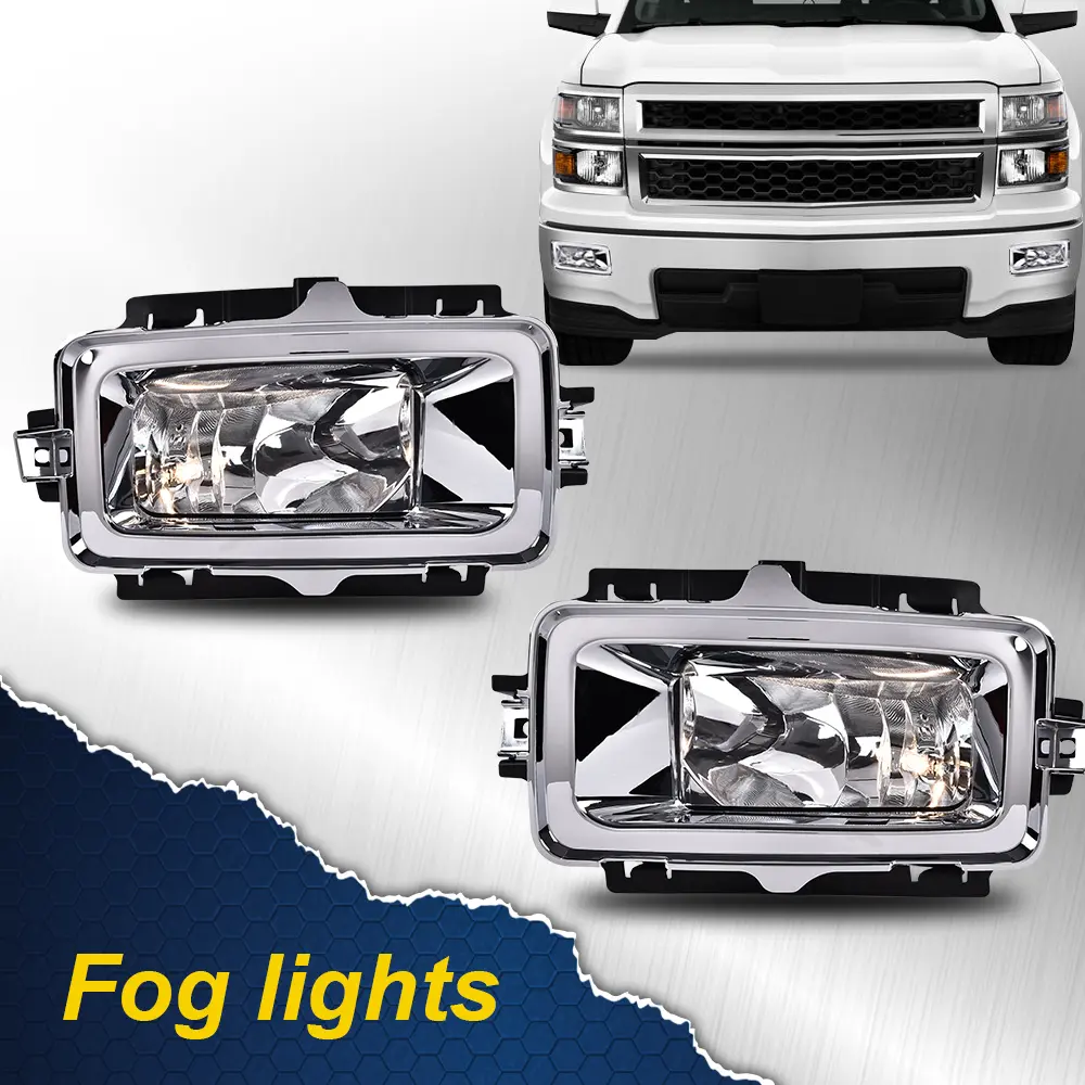 Fits For 2013 2014 2015 Chevy Silverado 1500 Bumper Lamps Fog Lights Left&Right