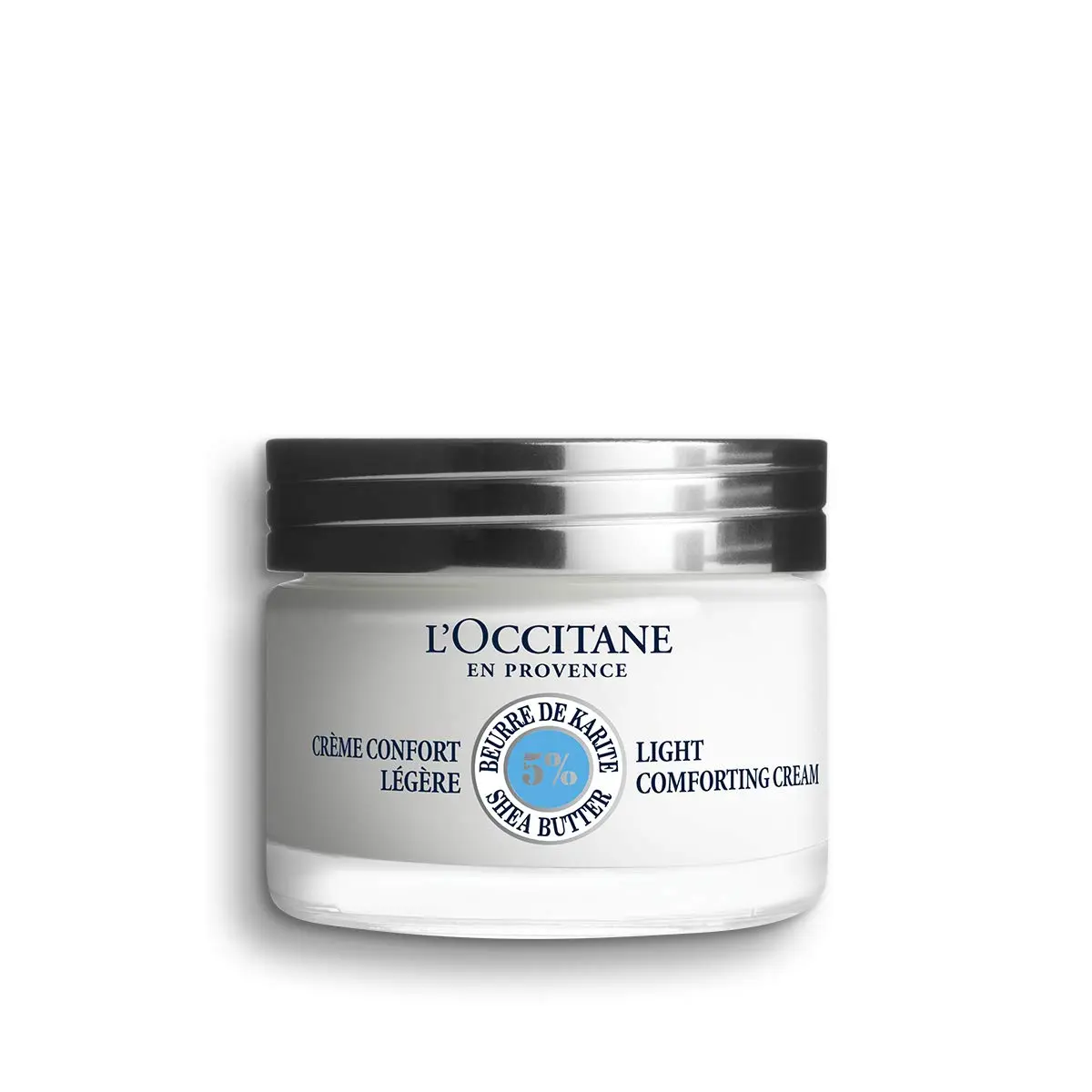 L'OCCITANE Shea Butter Lightweight Face Cream, Daily Moisturizer with 98% Natural Ingredients for Normal Skin, 50ml