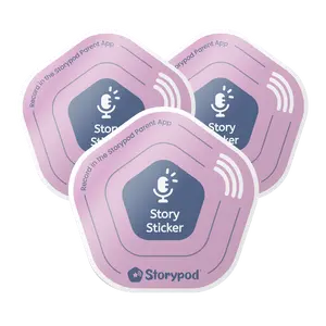 Storypod Recordable Story Stickers - 3 Pack with 60 Min Recording Capacity Each for Personalized Audio Stories & Memories