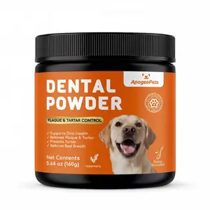 Dog Dental Powder for Dogs – Teeth Cleaning, Fresh Breath & Plaque Control – Easy to Mix with Water or Food – Daily Dental Care Supplement for All Dog Sizes