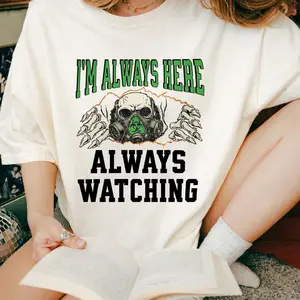 Vintage i'm always here Comfort colors shirt, Little Stranger merch, Web of Silence Duet,Little liar, Leigh rivers, Malachi, bookish , book gift, leigh rivers merch, little stranger, dark romance tee, bookish shirt, romance reader gift, Web