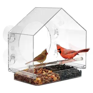 Backyard Expressions Acrylic House Window Birdf eeder Backyard Expressions Acrylic House Window Birdf eeder