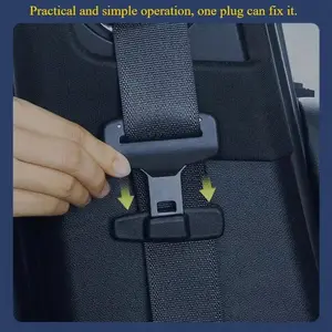 Car Seatbelt Stabilizer Set of 2, Eliminate Crash Noise, Car Storage, Space Organization, Durable Abs Material, Fits All Vehicles