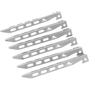 TOAKS Titanium Lightweight V-Shaped Peg PEG-02 - 6 Pack - Outdoor Camping
