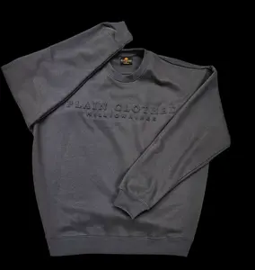 "Lifestyle" Oversized Crewneck Sweater Crew Neck