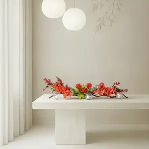 CENTERPIECE - Elegant Mantle Centerpiece for Dining Table Floral Centerpiece Wedding Floral Decor Coffee Table Flo