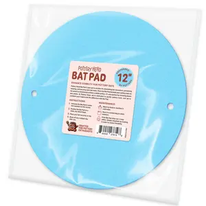 12" Universal Pottery Head Bat Mate Pad - Anti-Slip Grip Surface with Pin Holes for Wheel Bats, Stable Tool for Ceramic Trimming & Clay Sculpting DIY
