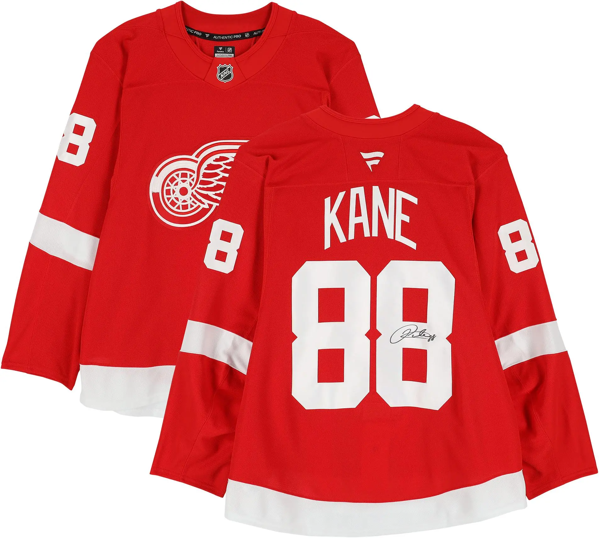 Patrick Kane Detroit Red Wings Autographed Red Pro Jersey - Fanatics Authentic Certified