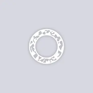 Bows Circle Rim Clay Stencil