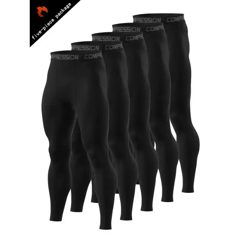 Breathable Quick-Dry Men's High-Performance Compression Leggings - Stretchy Polyester/Elastane Blend, Soft & Durable for Running, Gym, Sports & Training - Red, Workout Leggings Breathable Quick-Dry Men's High-Performance Compression Leggings - Stretchy Polyester/Elastane Blend, Soft & Durable for Running, Gym, Sports & Training - Red, Workout Leggings