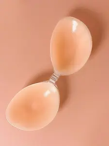 Women's Solid Color Silicone Nipple Cover, Invisible Reusable Waterproof Push Up Nipple Cover, Ladies Lingerie Accessories for Daily Wear