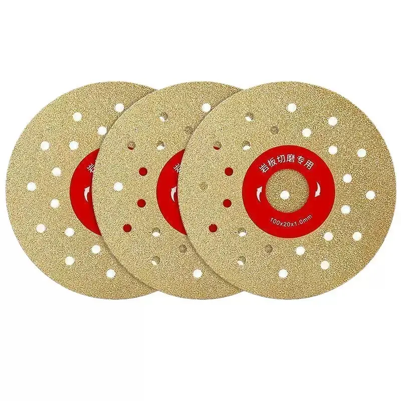 4 Inch (100mm) Ultra-thin Universal Tungsten Carbide Diamond Blades (3 Counts) - Carbide Coated, Anti-clog, Open-hole Structure Power Tool Accessories for Angle Grinders, Cutting Drywall, Fast & Smooth Cutting
