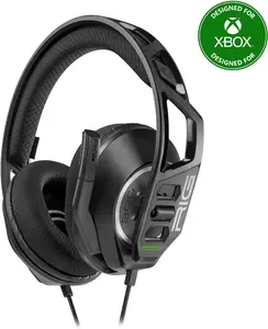 RIG 300 PRO HX Gaming Headset - Gaming Headsets for Xbox Series X|S, Xbox 1, PS5, PS4, Nintendo Switch, Mobile & Laptop (3.5mm), Flip-to-Mute Microphone, 40mm Drivers, Black Headphones for Gaming