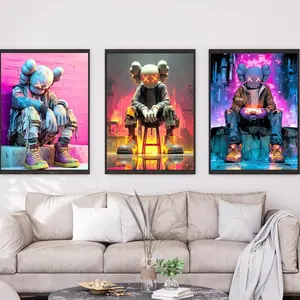 Set of 3 - KAWS Collection – Printable Kaws Wall Art, UNFRAMED