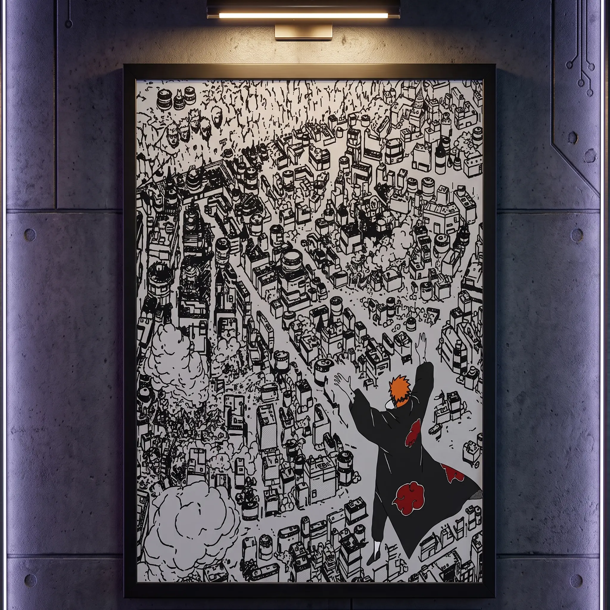 Naruto Shippuden Anime Manga Poster, Home Decor Wall Art, Ideal Gift for Teenagers & Anime Fans, Suitable for Bedrooms, Offices