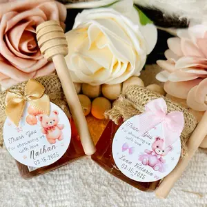 2oz Custom Custom Name honey jar, Wedding Special honey , Personalized honey Gift, Custom baby shower favor, Engagement honey, baby shower Natural Flavor Sweet