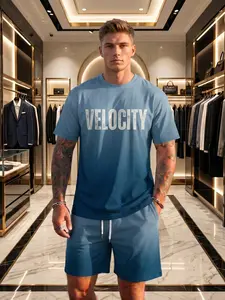 Trendy Men’s 3D Digital Print Two-Piece Set, 2-piece set, Fashionable outfit, Trendy retro casual two-piece set, Holiday-inspired trendy ensemble, Breathable sports-casual style – the perfect festive gift for men, made from cool, breathable fabric