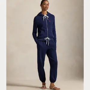 Polo Ralph Lauren - Cable-Knit Cotton Full-Zip Hoodie