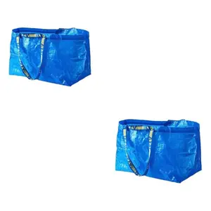 FRAKTA Carrier Bag, Blue, Large Size Shopping Bag 2 Pcs Set