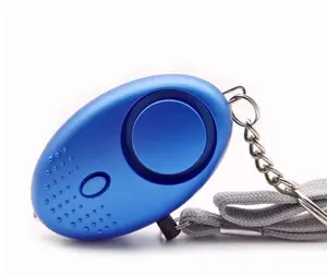Self-defense alarm keychain