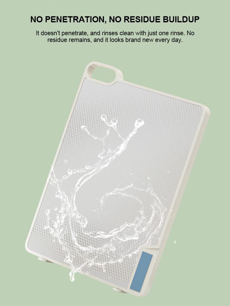 Dual-Sided Cutting Board with Built-in Knife Sharpener, Food-Grade PP & 304 Stainless Steel, Self-Standing Space-Saving Design, Non-Slip Kitchen Prep Station